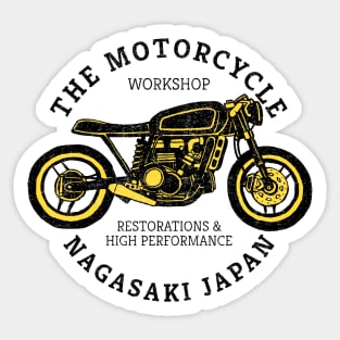 The Motorcycle Workshop Sticker